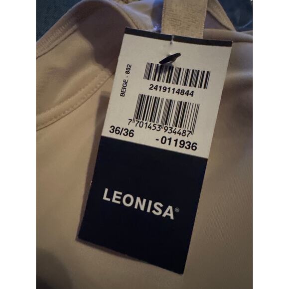 Brand New Leonisa Women's Size 36 Nude Tan Multi Functional Back Support Bra - Picture 6 of 9